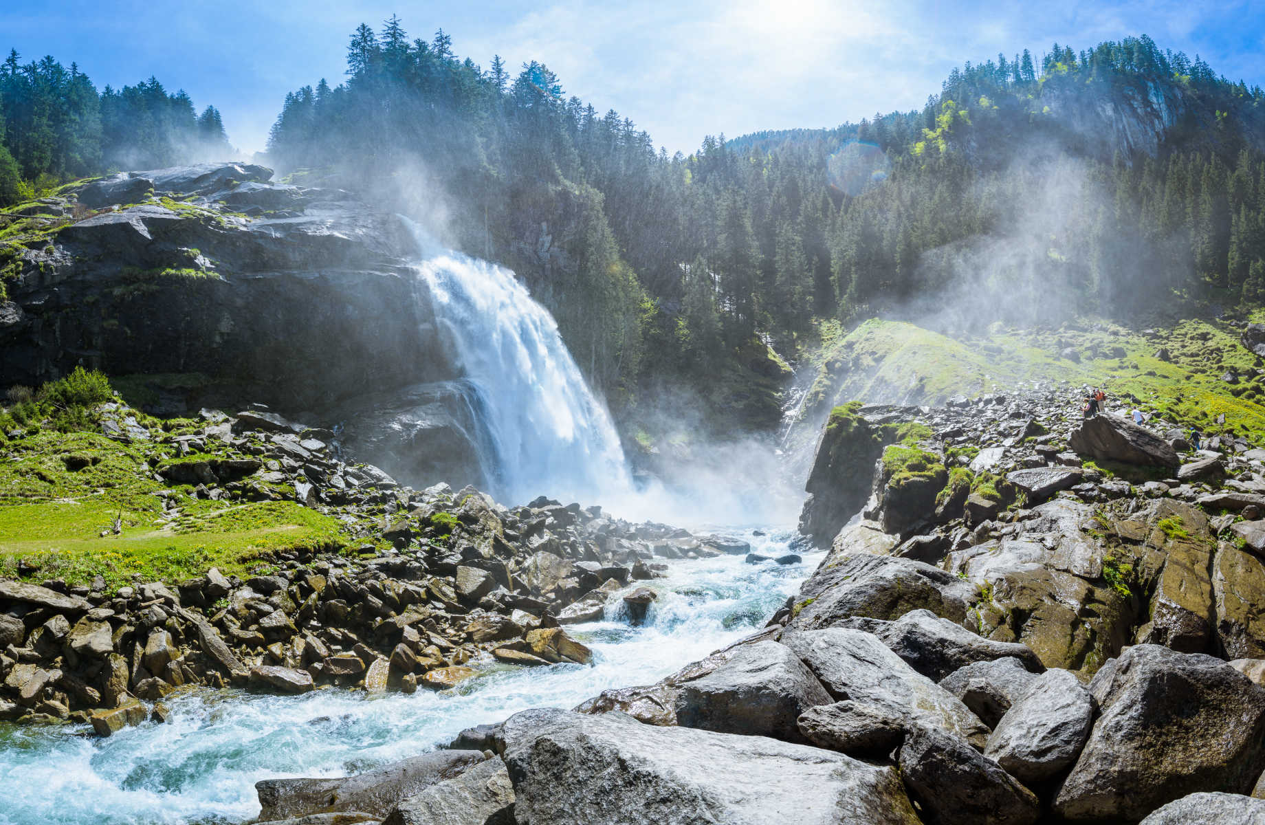 Krimmler Wasserfälle im Sommer